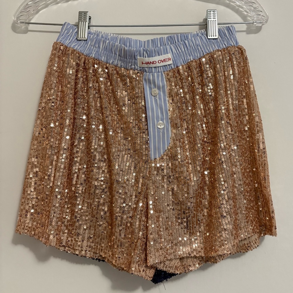 HAND OVER SEQUIN BOXER SHORTS